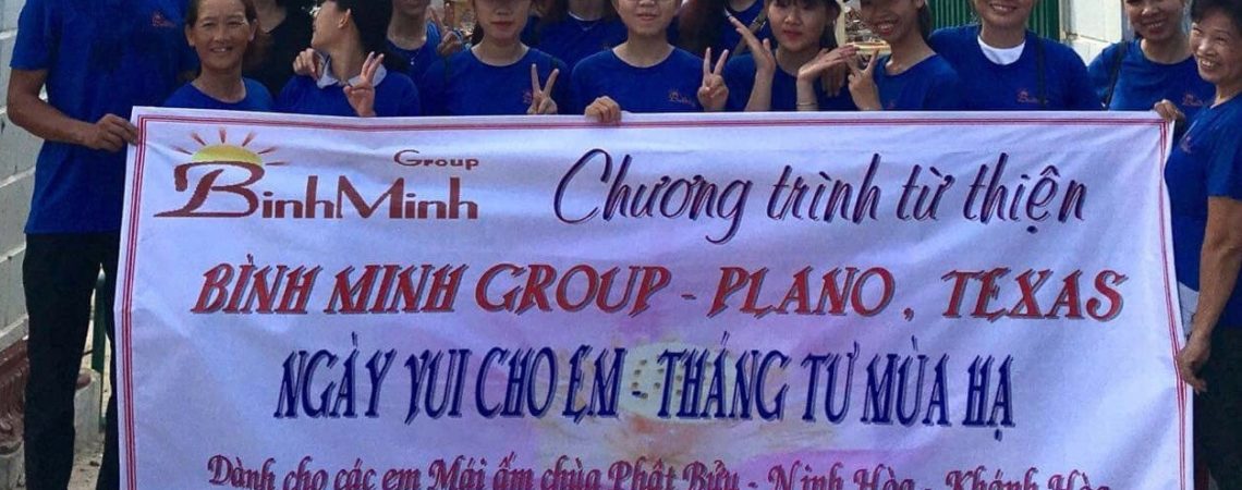 Binh Minh Group thăm và tặng quà Mái Ấm Chùa Phật Bửu, thị xã Ninh Hòa, tỉnh Khánh Hòa (20/5/2018)